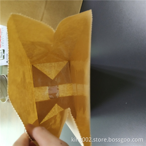 kraft paper bags wholesale with square bottom for food
